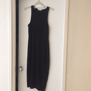 Marine Layer M midi tank dress Black